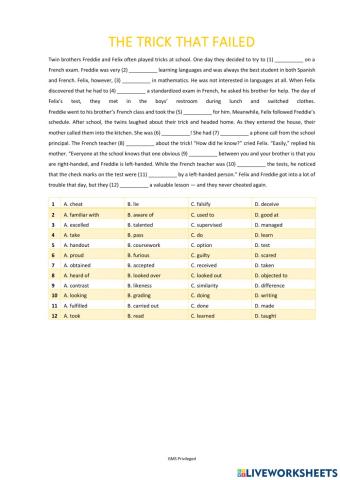 The trick that failed