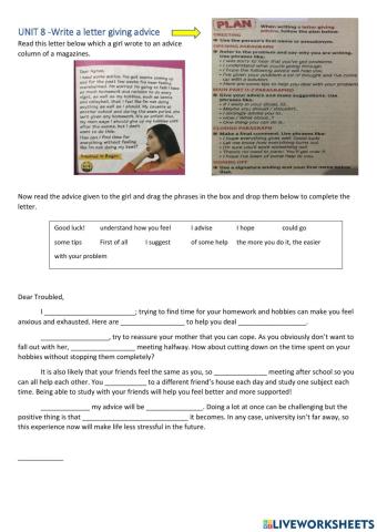 Form 4 Unit 8 Writing (p.117)