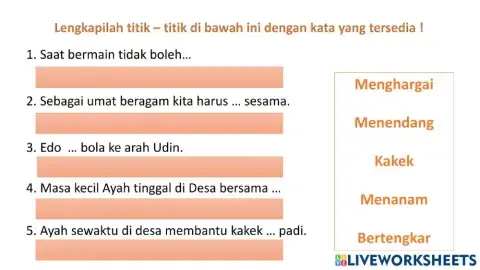 Tugasku Sehari - hari di rumah pembelajaran 5