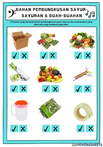 Bahan Pembungkusan Sayur-Sayuran & Buah-Buahan