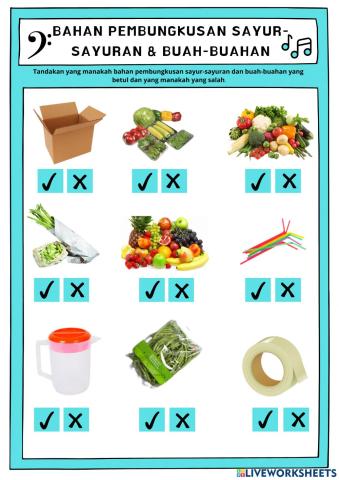 Bahan Pembungkusan Sayur-Sayuran & Buah-Buahan