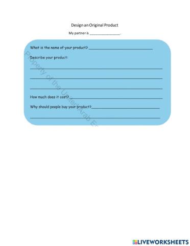 Design a Product