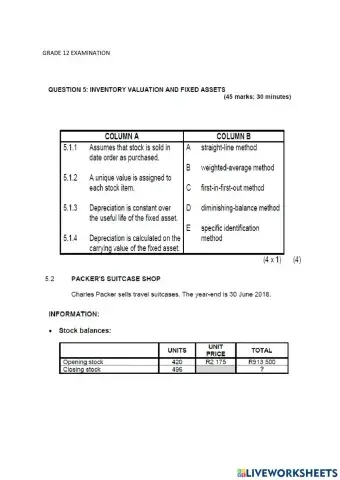 Accounting paper 1 part 4