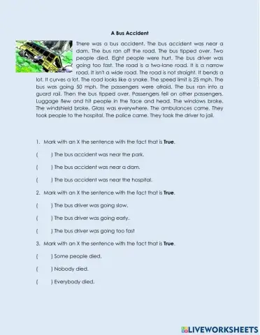 Reading comprehension