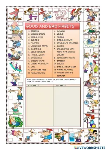 Good and bad habits
