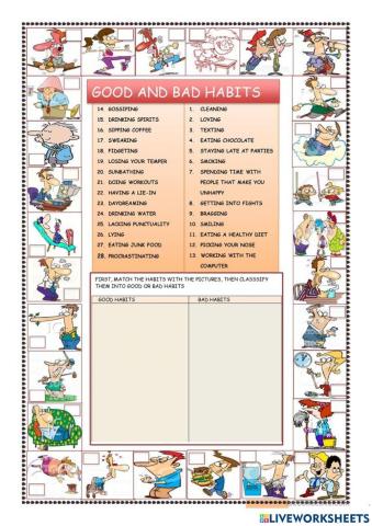 Good and bad habits
