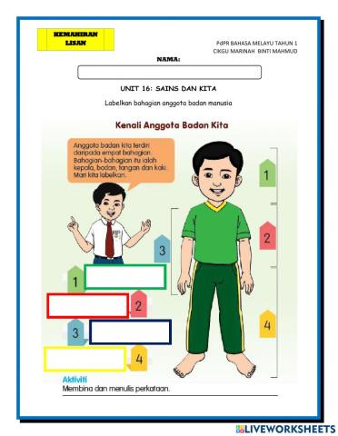 Kenali anggota badan