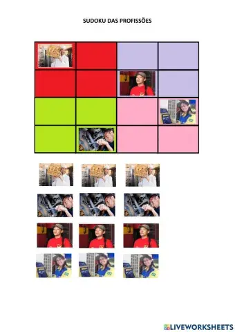 Sudoku Profissões
