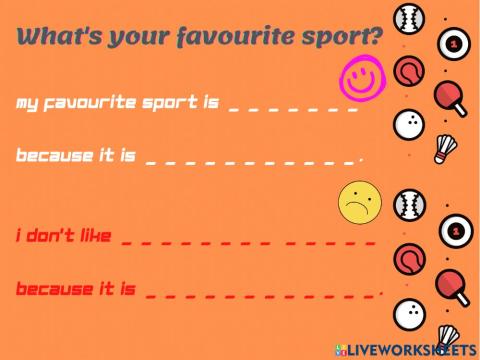 What is your favourite sport?