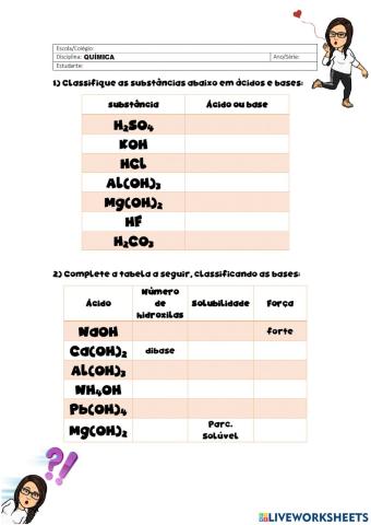 Classificação de bases