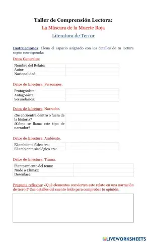 Análisis de cuento de terror