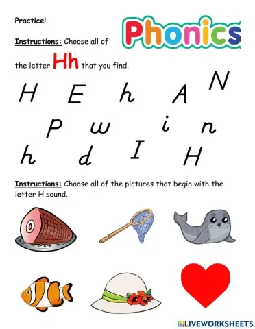 Letter H (beginning sound)