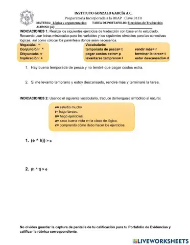 Traducciones lógicas