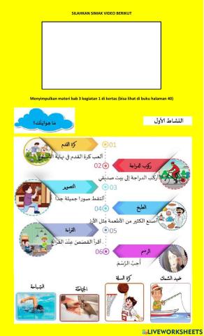 Al Hiwayah bab 3 kegiatan 1