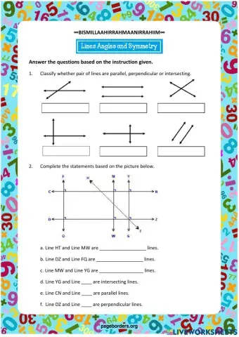 LInes, Angles and Symmetry