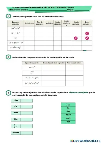 Notación algebraica