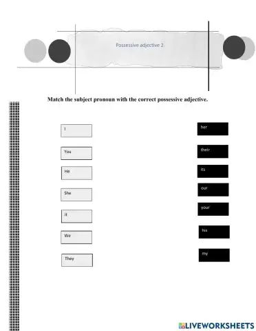 Possessive adjective