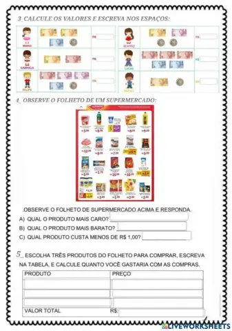 Atividades de Matemática