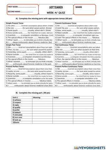 September Week 4-Quiz-TED