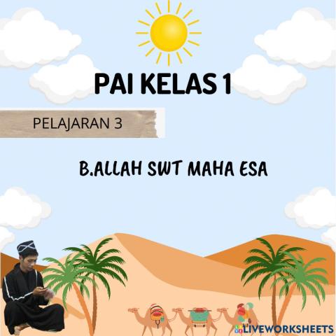 Pai kelas  1 (allah maha esa)