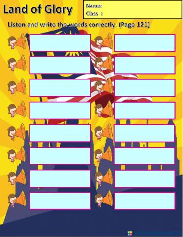 Year 6 unit 12 Land of Glory: Zero Articles