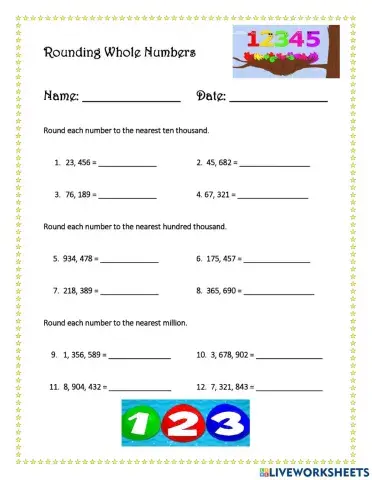 Rounding Whole Numbers