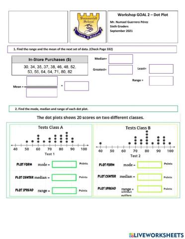 Dot Plot Statistics