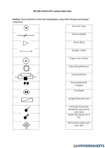 Latihan Simbol Alat Kelengkapan Elektrik