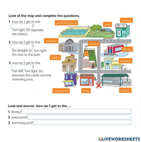 Directions - Places in town