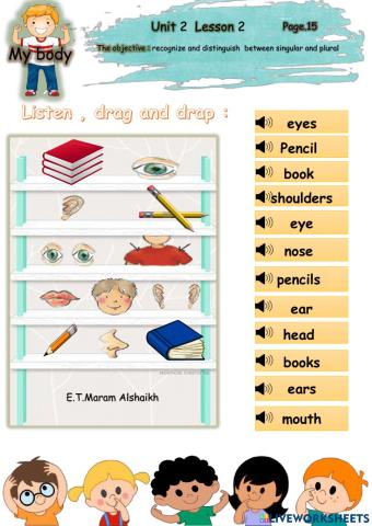 My body - singular and plural