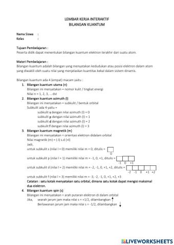 LKS Bilangan kuantum 2