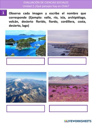 Paisajes de Chile