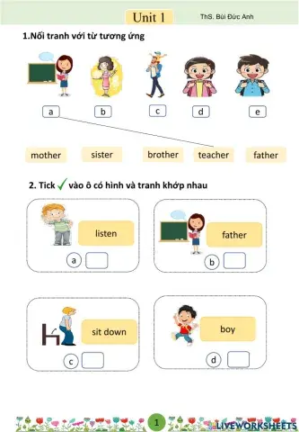 Unit 1: In the school playground