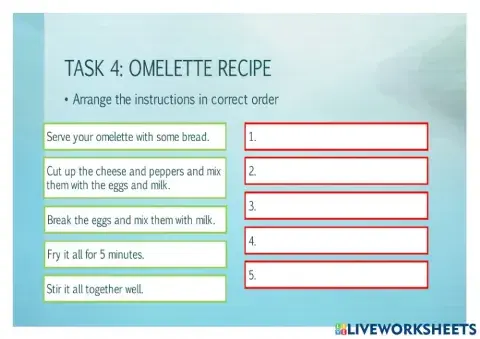 Omelette recipe