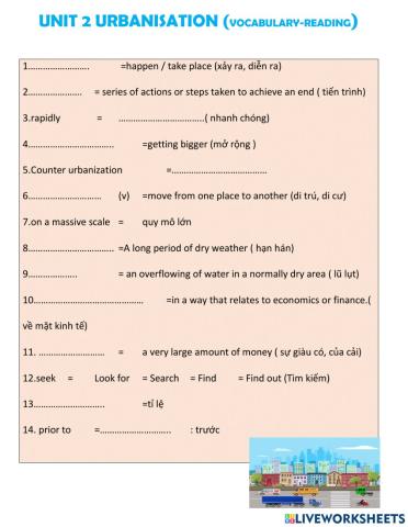 G12 unit 2 READING -VOCABULAY