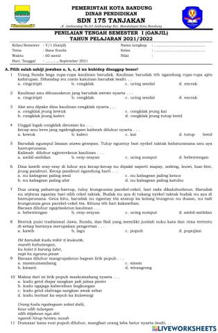 PTS Ganjil Basa Sunda