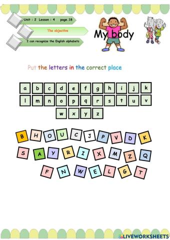 My body - ALPHABETS
