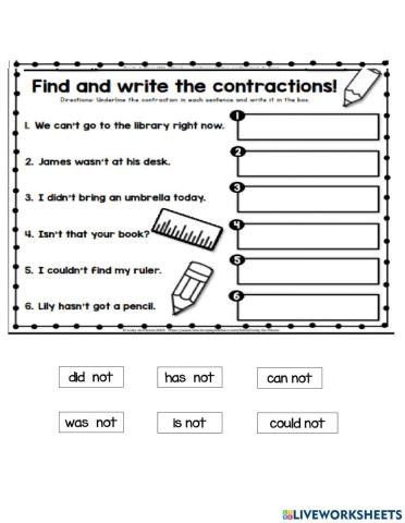 Contraction with Not