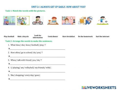 I always get up early. How about you?