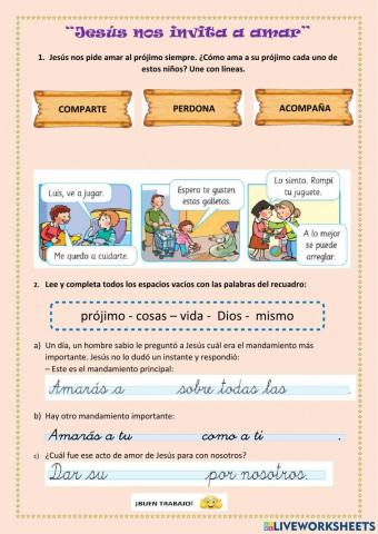 Jesús nos invita a amar