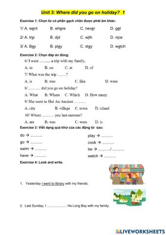 Where did you go on holiday