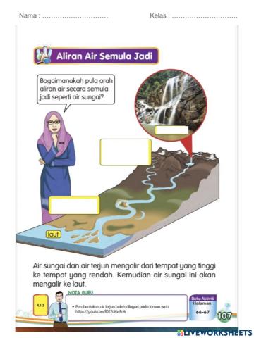 Sains tahun 2 - aliran air semulajadi