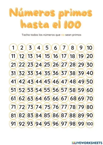 Primos y compuestos