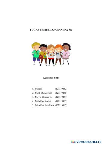 Tema 5 Subtema1 Pembelajaran 2 (Kelas 5)