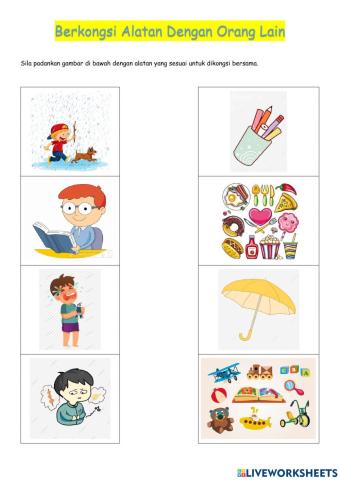 Berkongsi barangan dengan orang lain