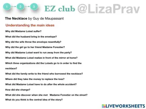 The Necklace by Guy de Maupassant