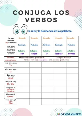 Conjugación verbal 1