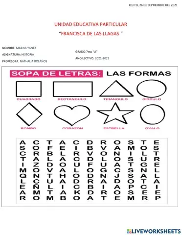 Sopa de letras