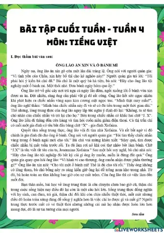 Btct - tiếng viêt - tuần 4