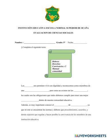 Derechos y deberes de los estudiantes